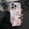 Aesthetic Butterfly Water Wave Shockproof Phone Case for IPhone 11 12 13 14 15 16 Pro Max XR XS X 7 8 Plus SE2 Matte Hard Cover