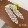 Fashion Solid Color Lace Embroidery Women's Hair Scarf Korean Style Hair Long Ribbons Scarf Hair Bands  Headwear