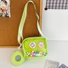 Girl Pvc Small Crossbody Bag With Zipper Pocket For Daily Casual Use