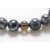 [Ooguroya Butsudan] Juzu Prayer Beads, Men's, Dzi Agate 18 Beads, Brown Quartz Finish, Silk Cord, Boxed, for Jodo Shinshu (Hongwanji)