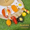 Realistic Food Keychain Set PVC Mini Crab Lobster Keyring Creative Novelty Fun Gift for Car Key Backpack Lovers Friend Party Decoration