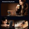 Genuine Leather Case for Huawei Mate 80 Pro Case Mate 80 Pro Max Triple Fold Kickstand Cover for Mate80 Ring Buckle Protector
