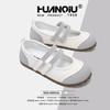 Global flat single shoes women's ZHQ3718 summer new versatile women's shoes ugly cute big head shoes puff Mary Jane shoes