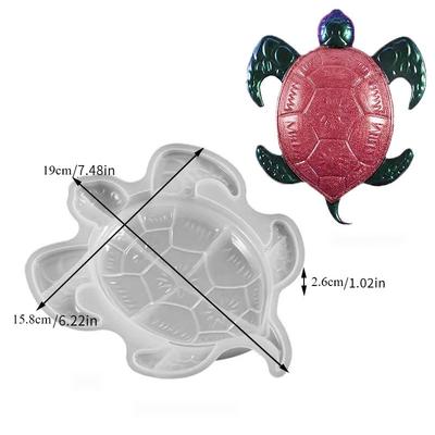 Pattern Gecko Sea Turtle Ornament Silicone Mold DIY Crystal Epoxy Resin Plaster Mold