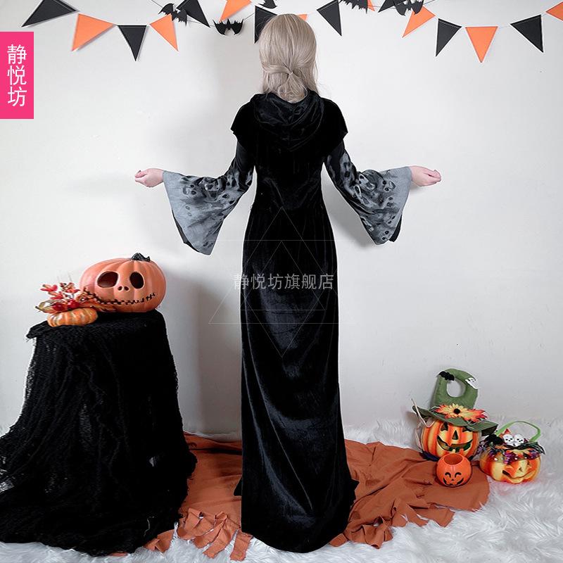 Halloween Costume Ghost Bride Zombie Vampire Witch Dark Dress Horror Zombie Costume Adult