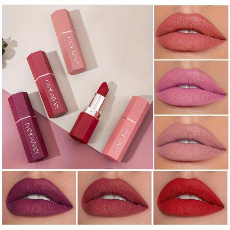 Labiales mate de terciopelo nude de 6 colores, resistentes al agua, de larga duración, hidratantes, no se decoloran, antiadherentes, brillo labial, maquillaje para mujer.