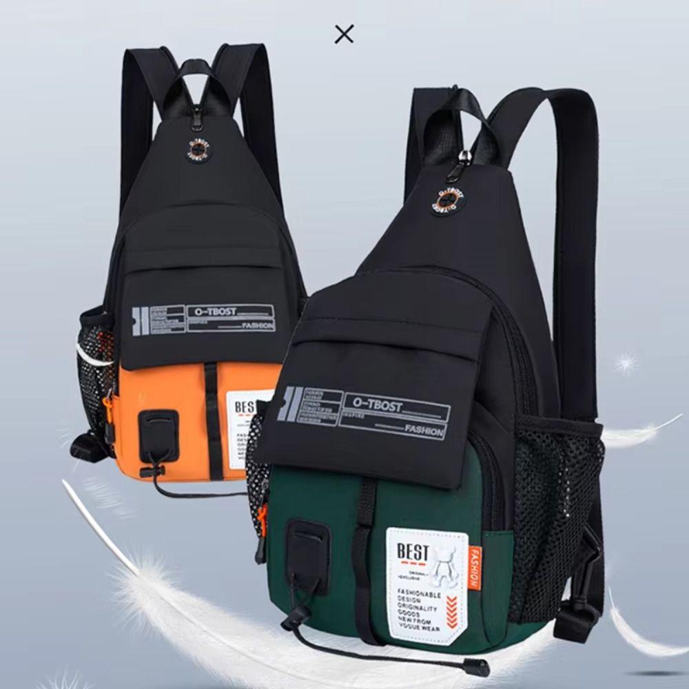 Adjustable Strap Men Chest Bag Oxford Men Crossbody Bag Fashion Sling Backpack  Women
