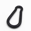 Electrophoretic Black Quick Release High-Strength Safety Carabiner with Spring Hook for Outdoor Use