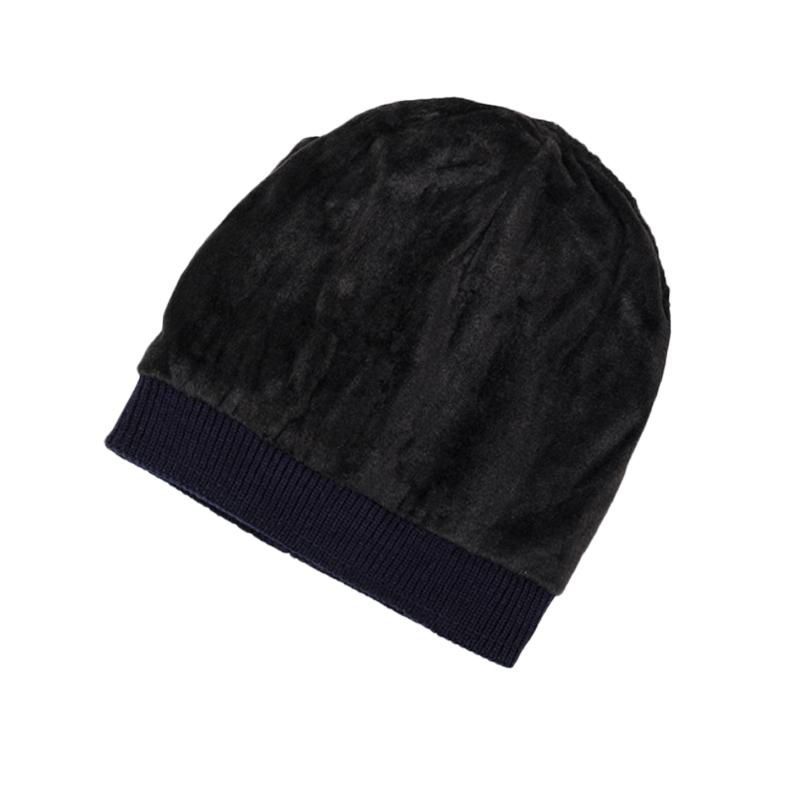 Men's Winter Knitted Hat Velvet Thick Outdoor Riding Ear Protection Coldproof Warm Hat