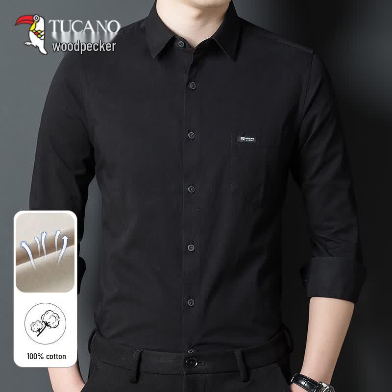 TUCANO Men s 100% Cotton Anti-Wrinkle Long Sleeve Business Shirt XL