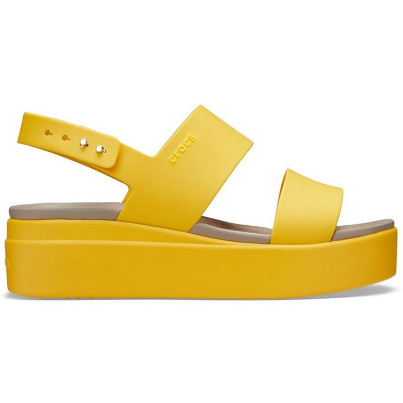 Crocs Brooklyn platform sandals women's yellow