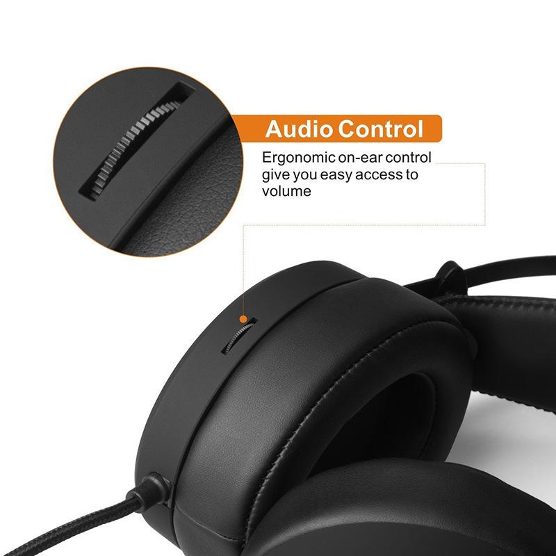 NUBWO N7D 3.5mm Gaming Headset Deep Bass Headphones On Ear Earphone