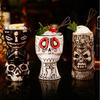 Hawaiian Tiki Cup Skull Ceramic Mug for Tiki Bar Home Bar DecorTiki Cocktail Cocktail Drinking Glass