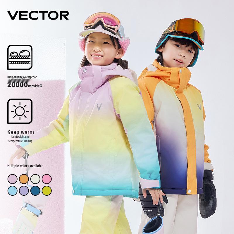 VECTOR Kids' Winter Ski Suit: Waterproof, Thickened, Cold-Proof Ski Jacket & Pants for Boys and Girls.