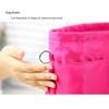 Cosmetic Organizer Insert Bag with Zipper Multifunctional Multi-Pocket Handbag Storage Bags Solid Color Inner Bag