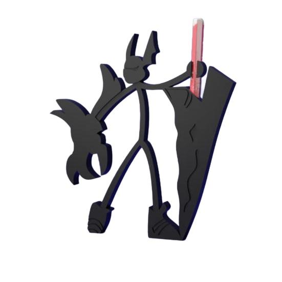 3D Printed Warrior Pen Gladiator Soul Stand Home Office Nightmare Pencil Holder Sorcerer Desktop Bookshelf Decoration