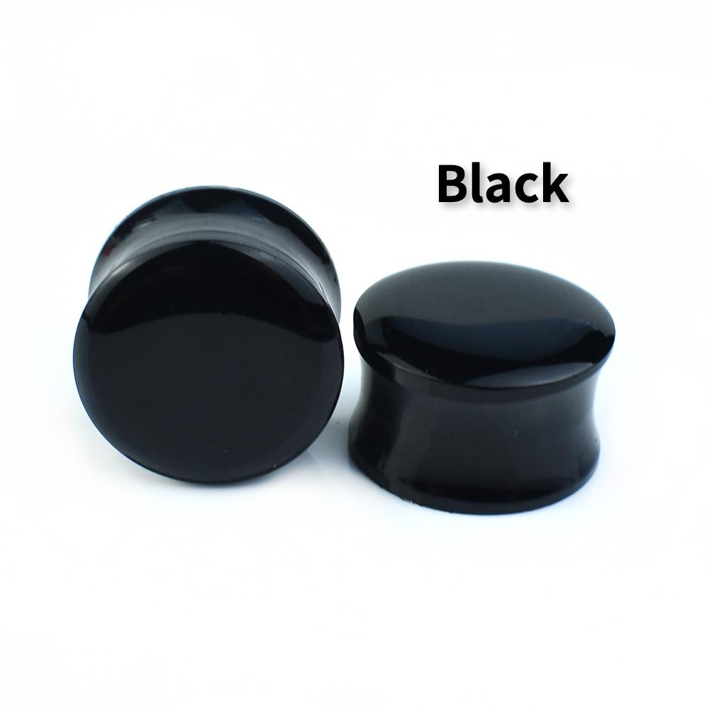 6-50mm Colourful Acrylic Ear Gauges Tunnels Stretchers Expander Double Flared Plug Body Jewelry
