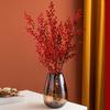Simulation Red Fruit Non-fading DIY Lightweight Ornamental Fake Foam Red Fruit Plant Branch for Garden