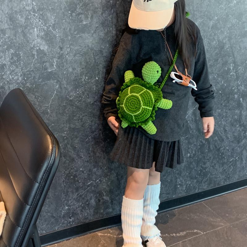 And Soft Cozy Knitted Turtle Crossbody Bag For Children Perfect For Adventures Everyday