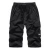 2024 Rare Bird Men's Plus Size European Style Quick-Dry Outdoor Hiking Pants 3/4 Length Sand Color