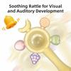 Candy Color Teething Ring Safe Rattle Toy Anti-eating Silicone Teether  Nursing
