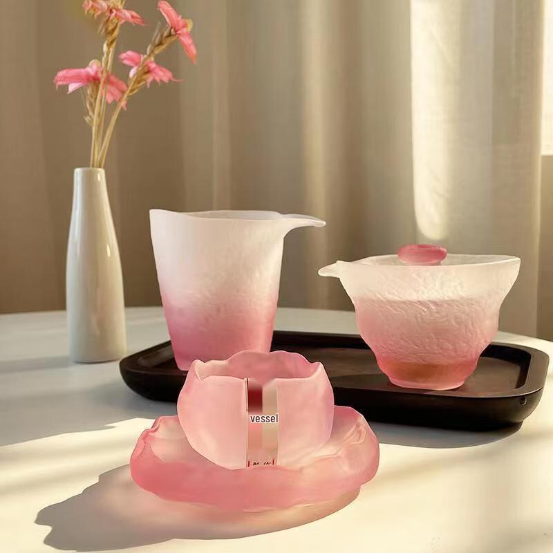 JIUMUQING Frosted Glass Teaware Collection