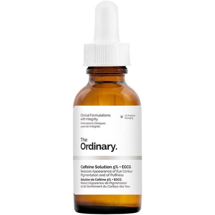 La solution ordinaire de caféine 5% + EGCG - 30 ml