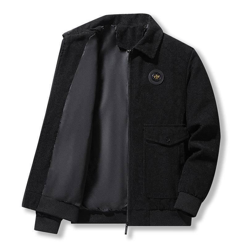 Men's High-End Corduroy Cotton Jacket - Thick Casual Outerwear