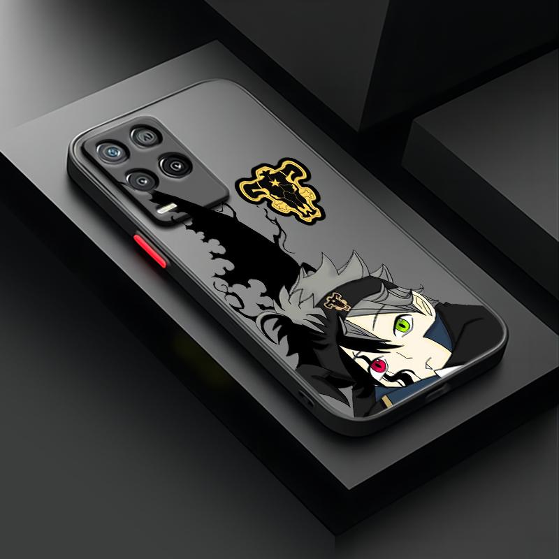 Black Clover Anime Cool For OPPO A98 A96 A94 A93 A78 A77S A76 A74 A73 A72 A57E S A56S Frosted Translucent Phone Case