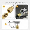 Double Wheel Suitable Tire Inflation Chuck Features Secure Locking Air Valves Designs Suitable for Heavy Duty Trucks