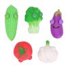 5pcs Silicone Vegetable Stress Relief Toys Popping Out Eyes Sensory Toys Pocket Sized Decompression
