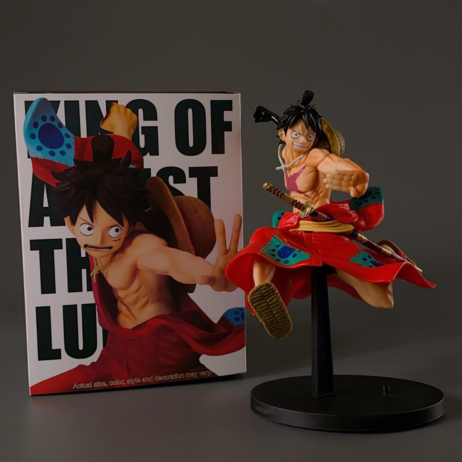 21CM Animation One Piece Wano Country Monkey D. Luffy Figure Gear Second BATTLE RECORD COLLECTOR Miniature Plaything Present Action Figure POLYVINYL No box