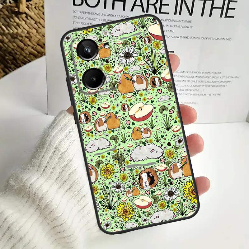 

Cute Cartoon Guinea Pig For Realme GT7 Pro GT6 C75 C61 C67 C63 C71 C55 C51 C65 C53 10 11 12 13 14 15 Pro Plus Case Realme 12 Pro