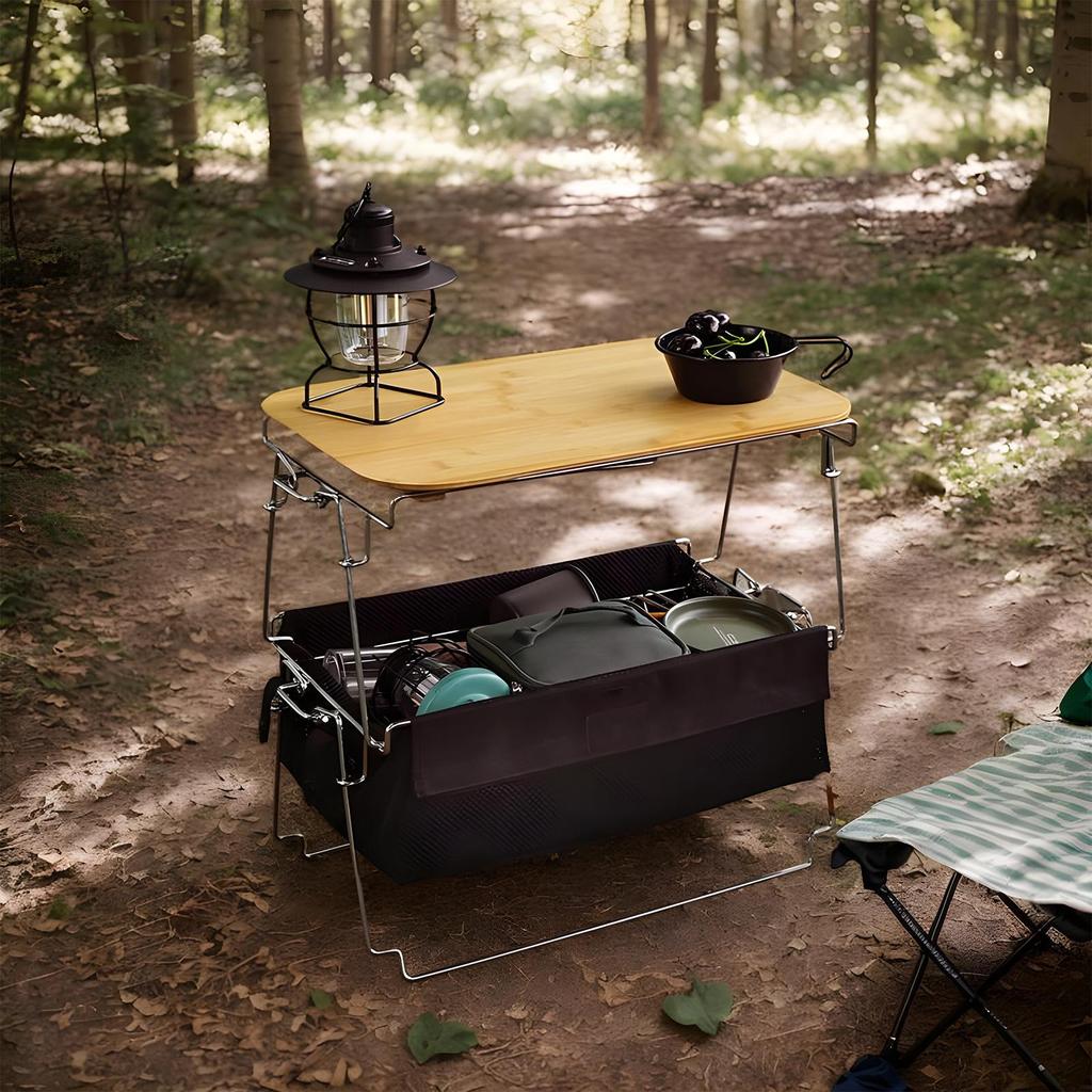 Foldable Camping Table Folding Study Table Camping Accessory Outdoor Portable Desk For Kitchen Garden Balcony Yard Patio Home