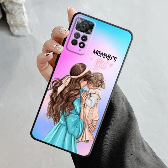 

Чехол для телефона Xiaomi Redmi Note 12 11t 11s 11 10 8 Pro 9 9s 9t 8t для Mi 10 8 9a 9c 10c K40 в виде ракушки Super Mom для маленьких девочек и мальчиков Redmi Note 12 5G