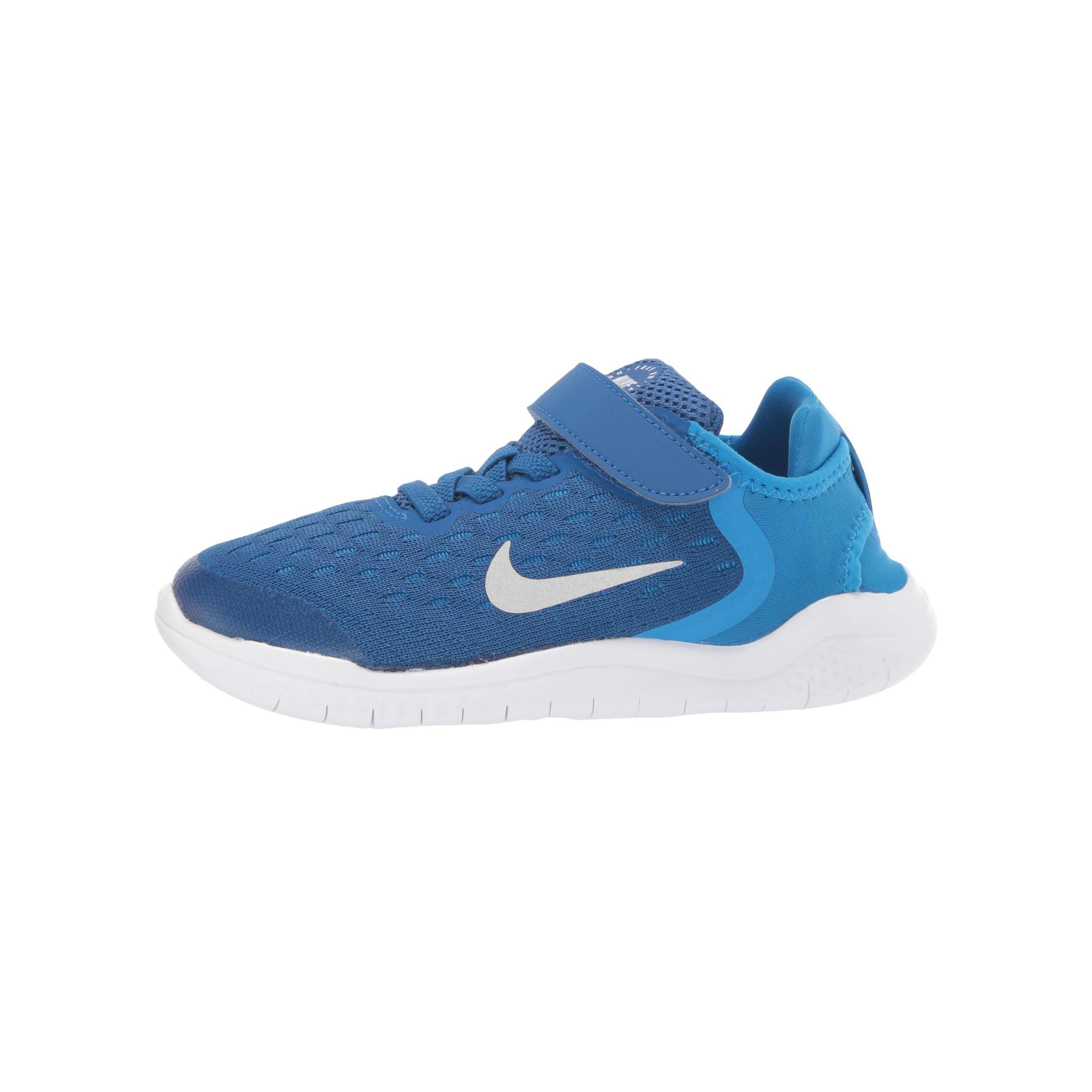 

Nike Free RN 2018 TDV Cushioning, Wear Resistant Low top Toddler Shoes Blue Infant And Toddler AH3453-401 23.5