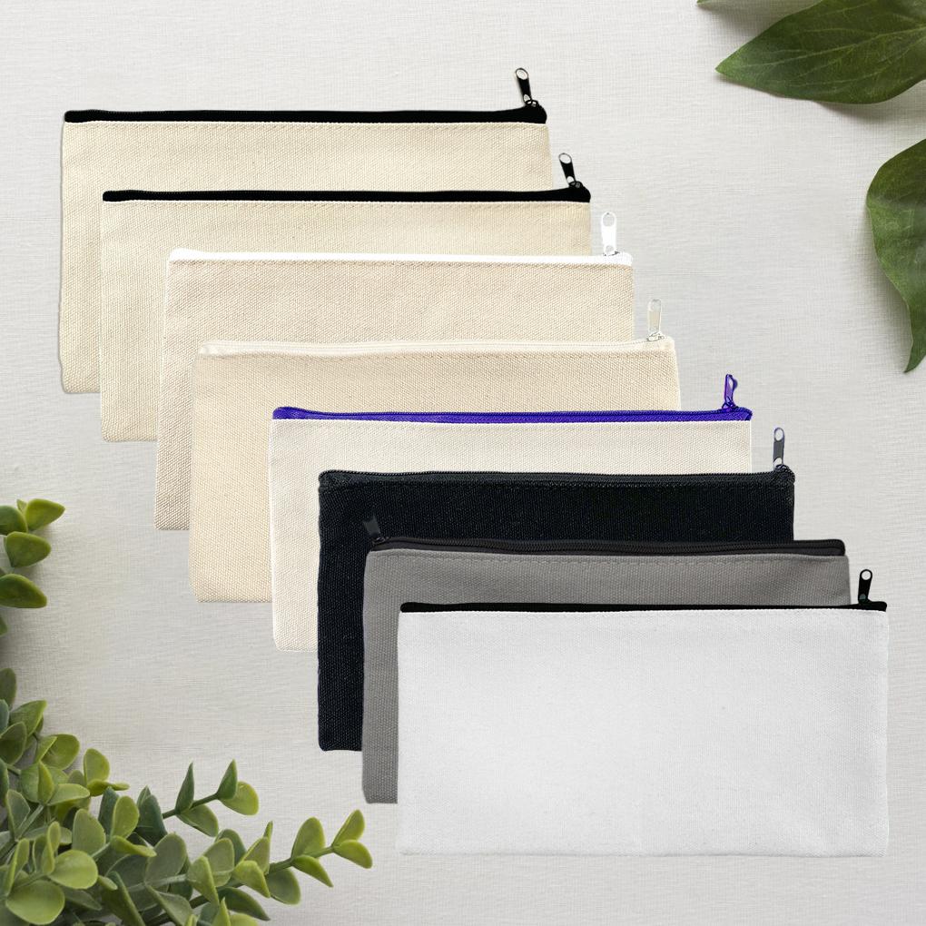 10pack/lot Store Your Keys And Pencils With These Canvas Stationery Bags Stationery Boxes Hand Drawn Bags Makeup Bags