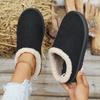 Women's padded lining soft thick bottom heightening home outdoor thickened warm lightweight comfortable stirrups cotton shoes snow boots slippers