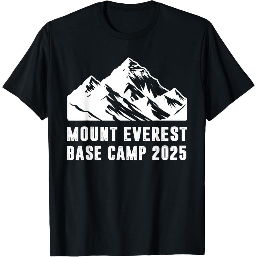 Базовый лагерь Эвереста 2025 Футболка для треккинга на Эверест S чёрный
