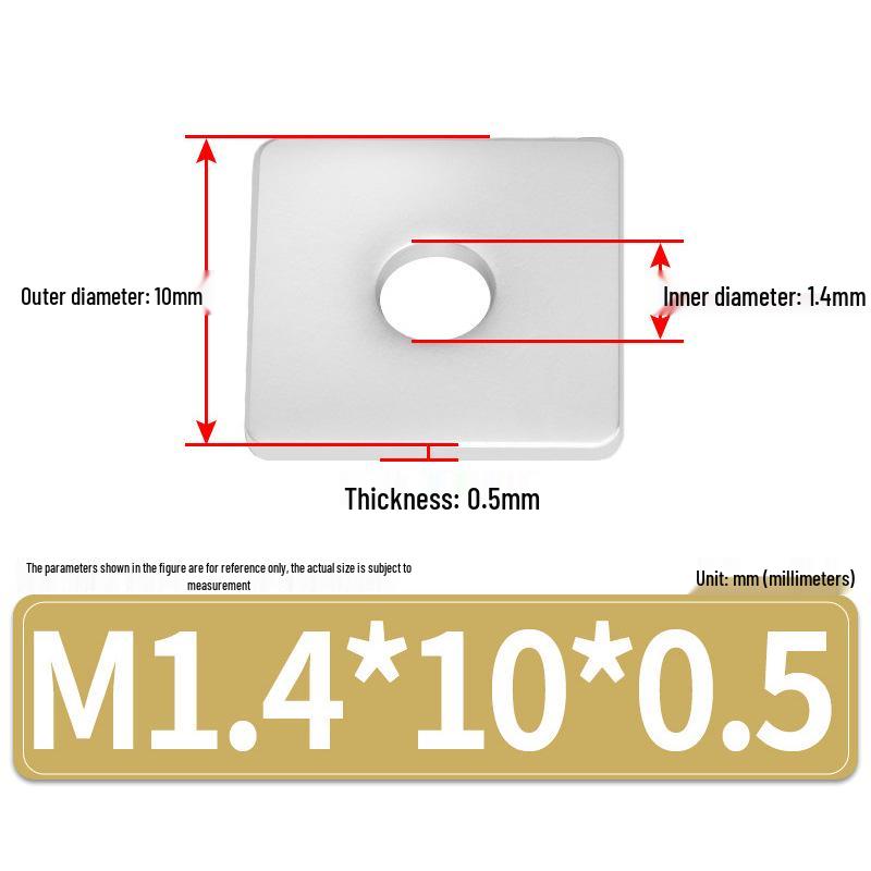 304 Stainless Steel Thickened Square Flat Washers M4-M24