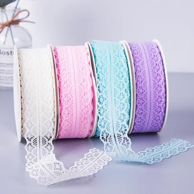 Vintage Pattern 3cm Lace Ribbon Wide Ribbons Crafts Bow DIY Gift Wrap Handmade Rose Making Tool Lace Satin Ribbons