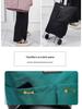 Foldable One-Way Wheel Shopping Tote – Portable, Large Capacity for Travel and Groceries