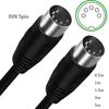 10 Stück MIDI DIN 5-Pin Stecker auf Stecker Audio-Verlängerungskabel 5-Pin DIN Audiokabel für elektronische Tastatur Lautsprecher Mischpult Schönheitsmaschine Längen 0,5/1/1,5/3/5m