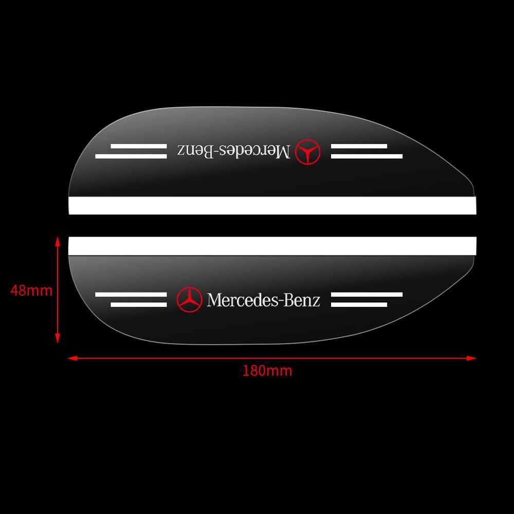 

2pcs Car Side Rearview Mirror Guard Cover Rain Eyebrow Covers Stickers For Mercedes Benz G S R C E B A Class GLA GLK E300 S200