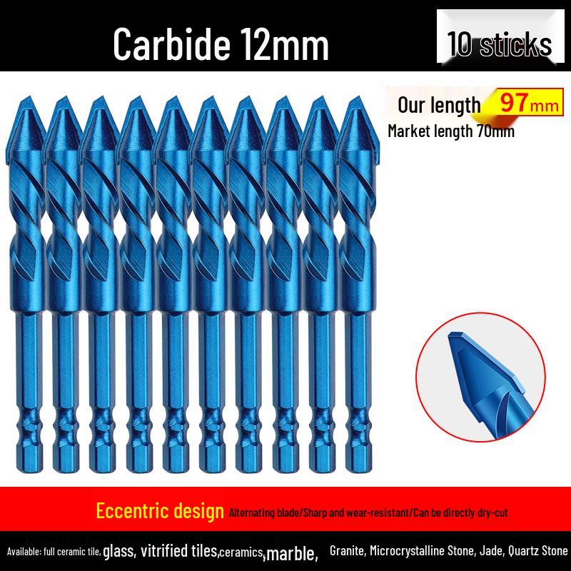 Eccentric Tilting Drill Bit for Marble and Concrete