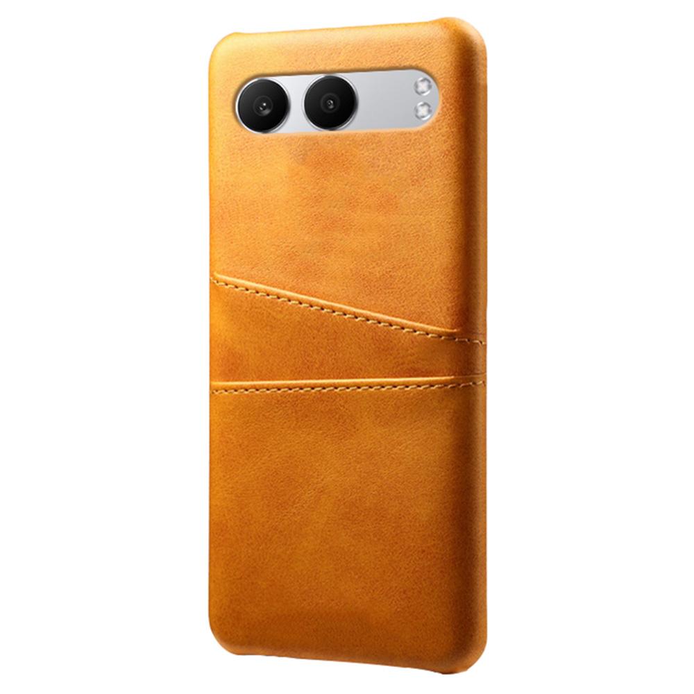 

For OnePlus Nord 4 Case Dual Card Slots PU Leather+Hard PC Phone Cover Rose