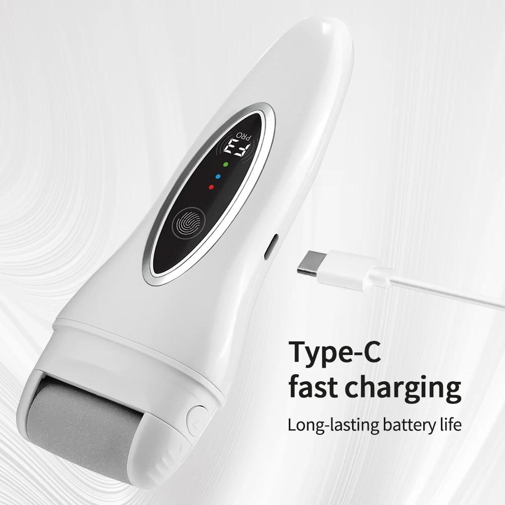 Electric Foot Callus Remover Pedicure Tools Dead Skin Grinding Exfoliator Detachable Automatic Foot Grinding Device 3 Speed