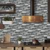 Easy Peel Stick Wall Covering 6Pcs Vintage Faux Stone Self‑Adhesive Tiles, Waterproof Oil‑Proof Backsplash Oil-proof Bathroom Decor Sticker,