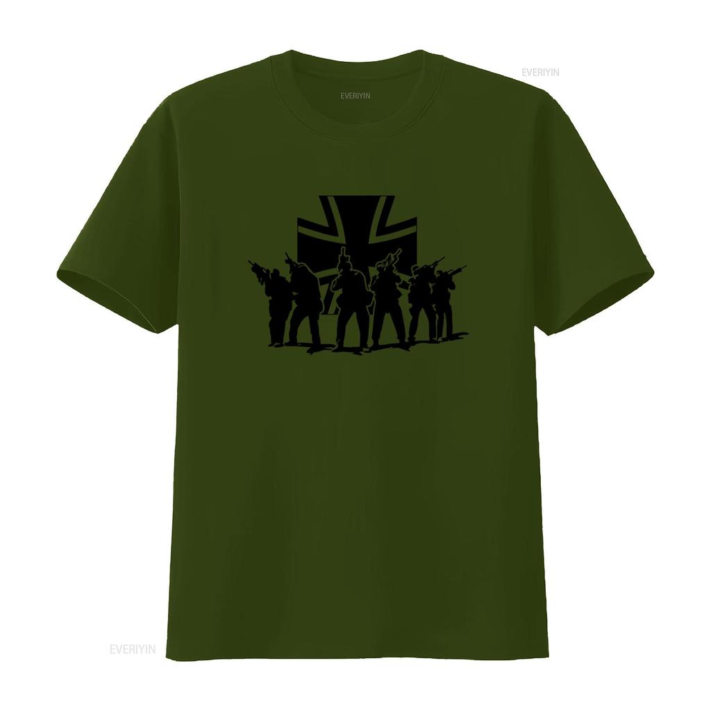 Bundeswehr Elite Special Unit Beam Cross T Shirt for Men Stylish and Unique Design vintage Washed Slightly