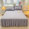2025 Wielorozmiarowy Jednokolorowy Falbana Spódnica na Łóżko Pojedyncze